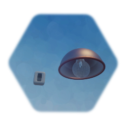 Flashing lamp with switch