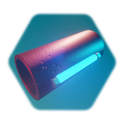 Tube with blue light