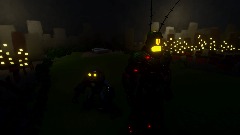 Nyami vs 2 Giant Robots