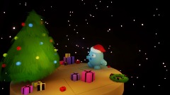 Baby blue - christmas morning