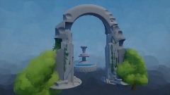 Greece arc and fountain