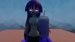 Yuri try to drink Grimace Shake