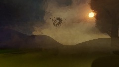 Murmuration by sunset