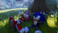 Sonic and Amy render