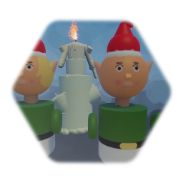 Christmas Elf Puppets + Candle Puppet