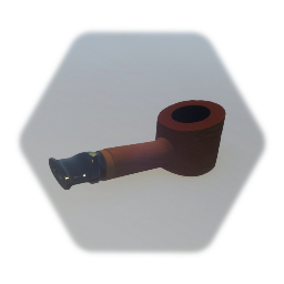 Stubby angled sitter. Briar Pipe #4