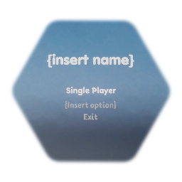 Main menu UI (3 slots)