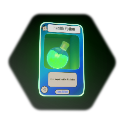 DREAM FIGHTERS - Health Potion (Item/Effect Card Concept)