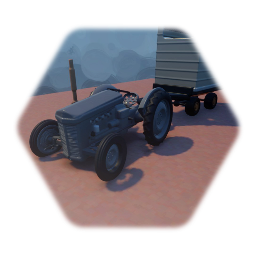 MF Tractor 1950 plus trailer