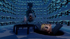 Wheatly in GLaDOS lair but something is weird