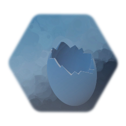 cracked Osterei - weiß - easteregg - paintable