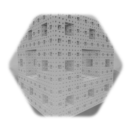 Menger sponge section - level 4