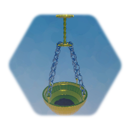 Golden Hanging Brazier -  No Fire Version