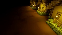 Minecraft moon skyline