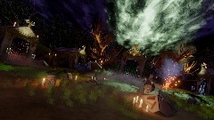 Spooky Stylized Graveyard