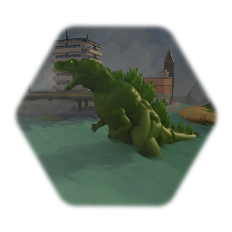 Remix of Ghost of Godzilla cartoon Godzilla