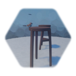 Three-legged stool $36 丸い椅子