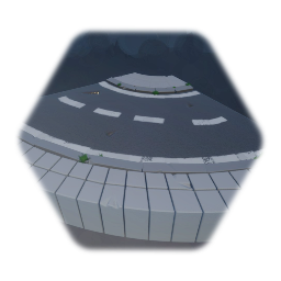 Town - City road turn