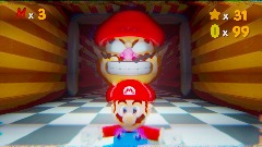 Mario  running in his own  Apparition