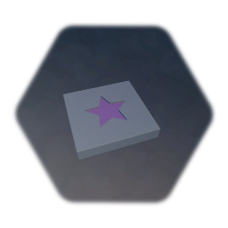 Grey w/Lavender Star Floor Tile