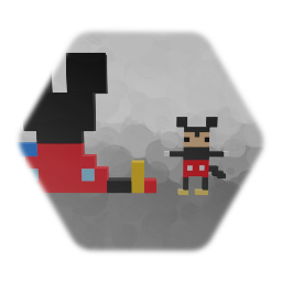 Pixel Art Clubhouse And Mickey mouse