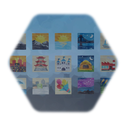 Emoji Sticker Paintings (sans physical frames)