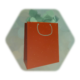 Gift Bag - Red Glitter
