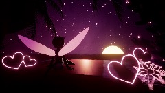 Relaxing on sunset in the beach love