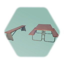 Picnic table + bench