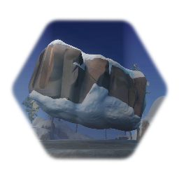 Snowy Rock Formation (Wide)