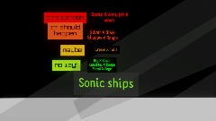 My Sonic  character Ships