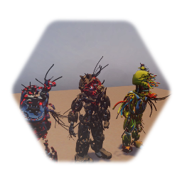 Freedy Bonnie Chica and Foxy Whittered