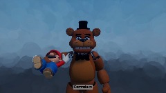 Hot Food Freddy Fazbear Eats Mario