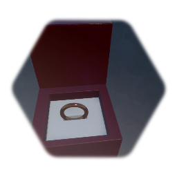 Wedding ring in box
