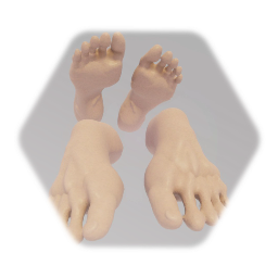 Realistic Character Feet Asset