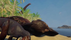 Baby T.Rex waits for Mother to wake up