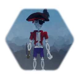 Pirate Captain Skeleton