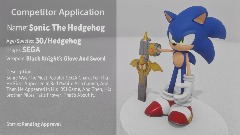 Sonic The Hedgehog Dreams Arena Compeditor Appilcation