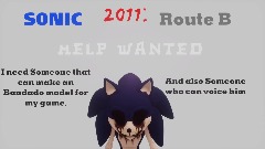 S0NIC 2011: Route B - HELP WANTED