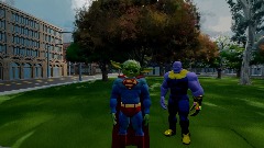 Thanos and a zombie rome the city