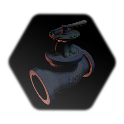 Rusty Ball Valve With Delimiter Plate