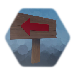 Arrow sign (3D)