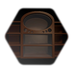 Empty display cabinet