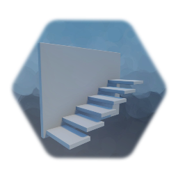 A wall with stairs