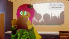 Fluttershy makes hot chocolate.