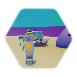 Bikini bottom female police officer