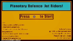 Planetary Defence: Jet Riders! - Menu