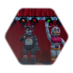 FNaF Pizza Sim Animatronics Preforming