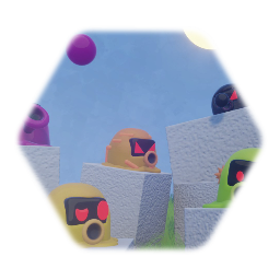 Astro bot - spitters and baby Octopus