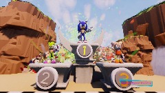 Sonic & Sega All Stars Racing - (Podium Sonic slike and cream)